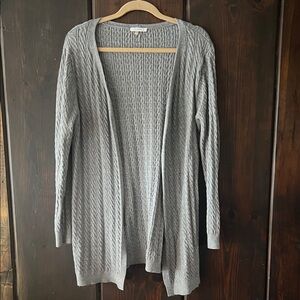 Sioni Gray Cable Knit Women's Cardigan
